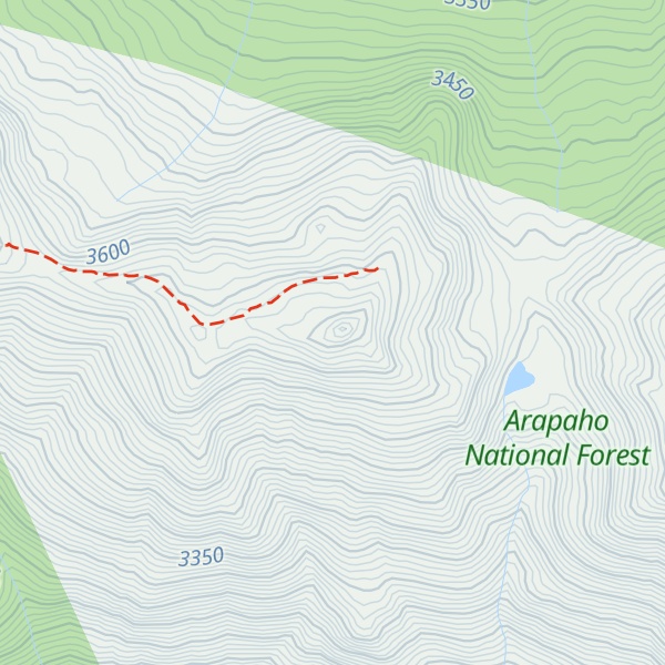 Map of Saint Louis Peak