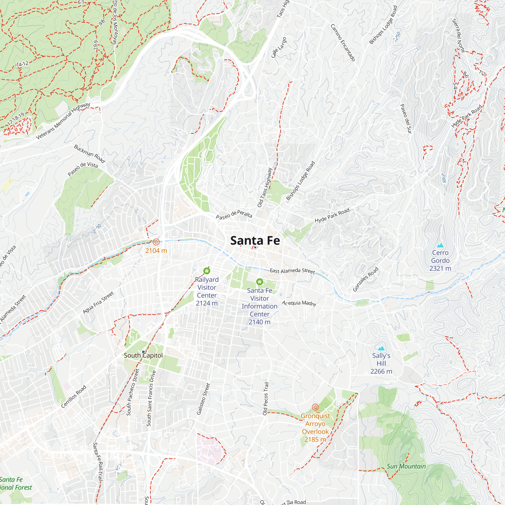 Plaza Visitor Center map