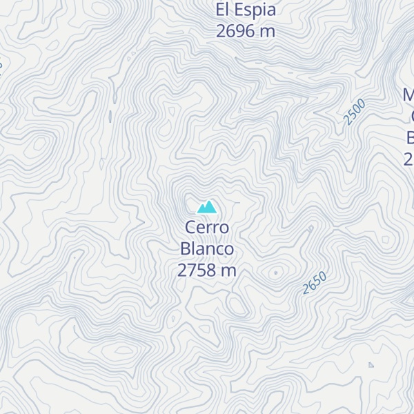 Map of Cerro Blanco
