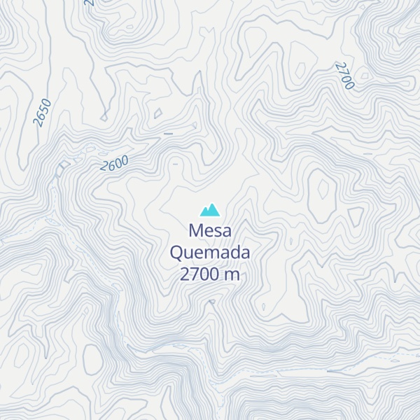 Map of Mesa Quemada