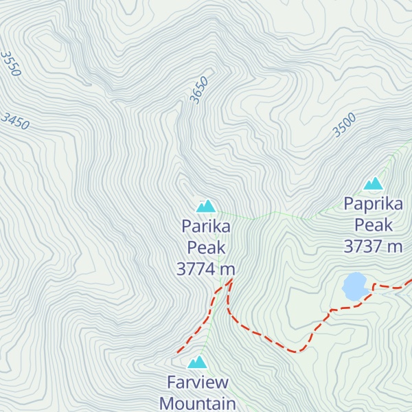 Map of Parika Peak
