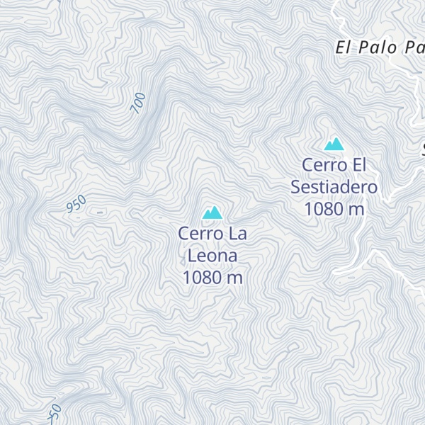 Map of Cerro La Leona