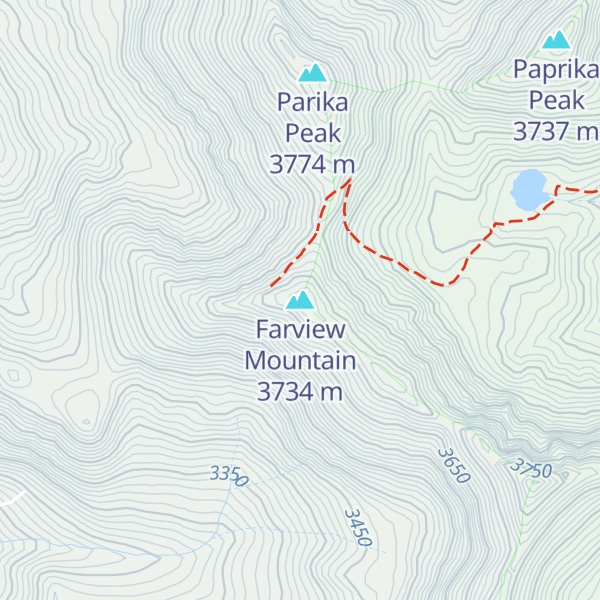 Map of Farview Mountain