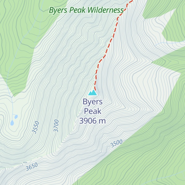 Map of Byers Peak