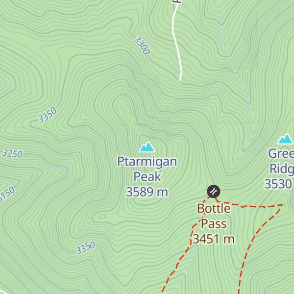 Map of Ptarmigan Peak