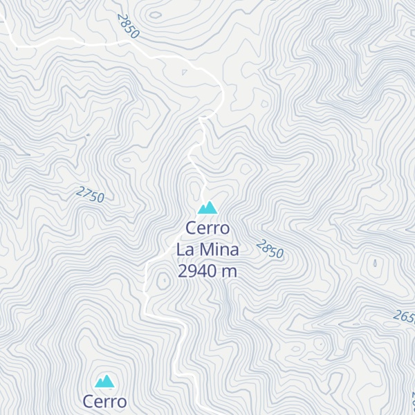 Map of Cerro La Mina