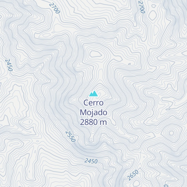 Map of Cerro Mojado