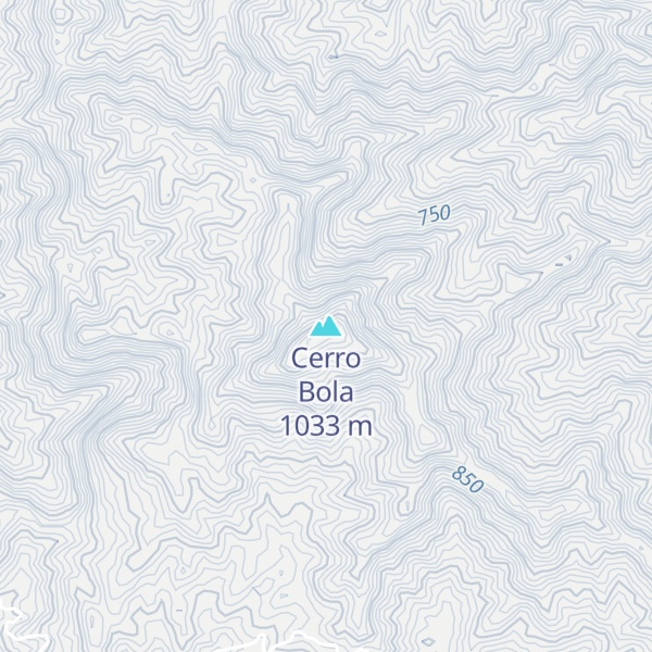 Map of Cerro Bola