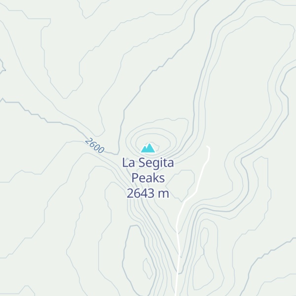 Map of La Segita Peaks
