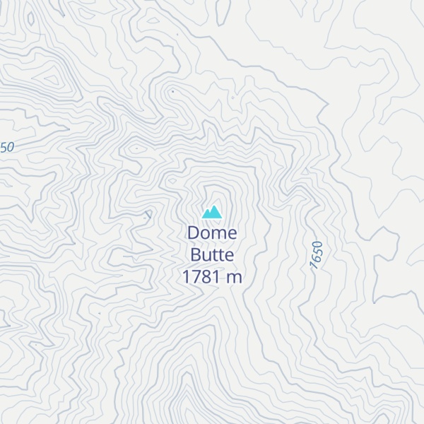 Map of Dome Butte