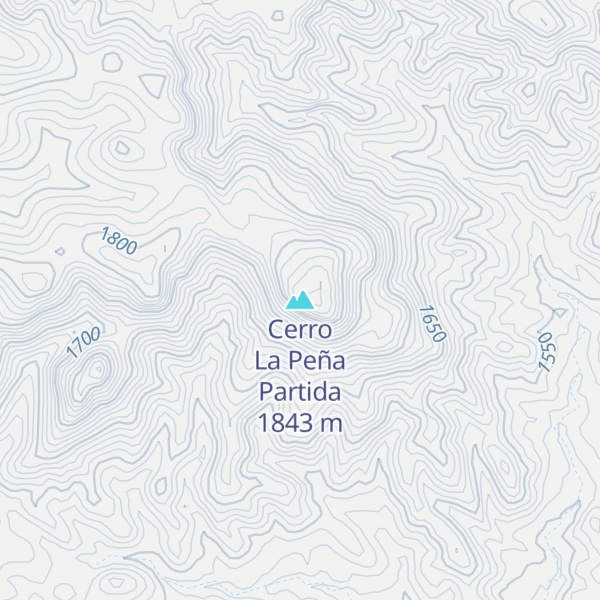 Map of Cerro La Peña Partida