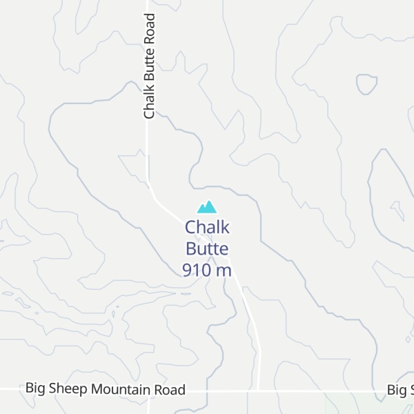 Map of Chalk Butte