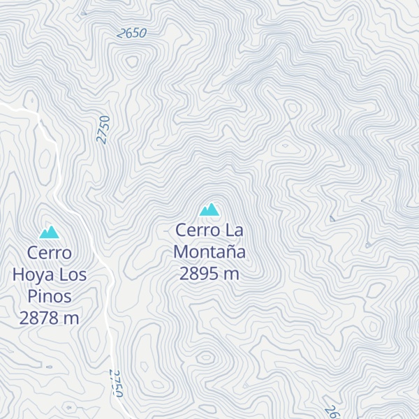 Map of Cerro La Montaña