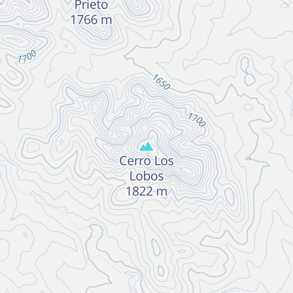 Map of Cerro Los Lobos