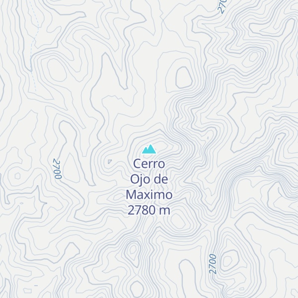 Map of Cerro Ojo de Maximo