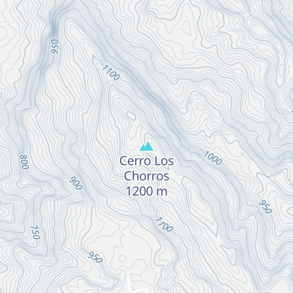 Map of Cerro Los Chorros