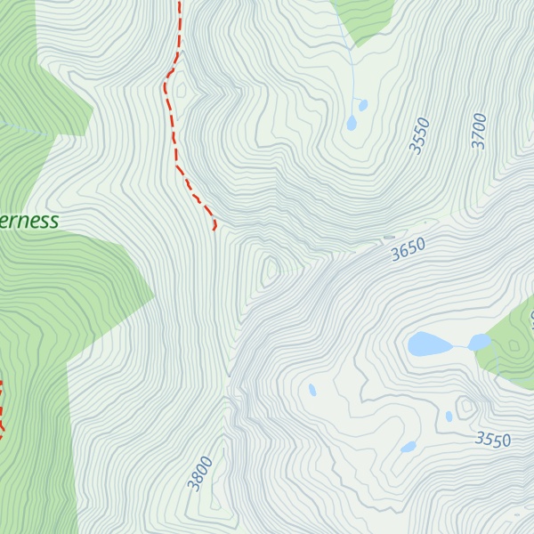 Map of Bills Peak