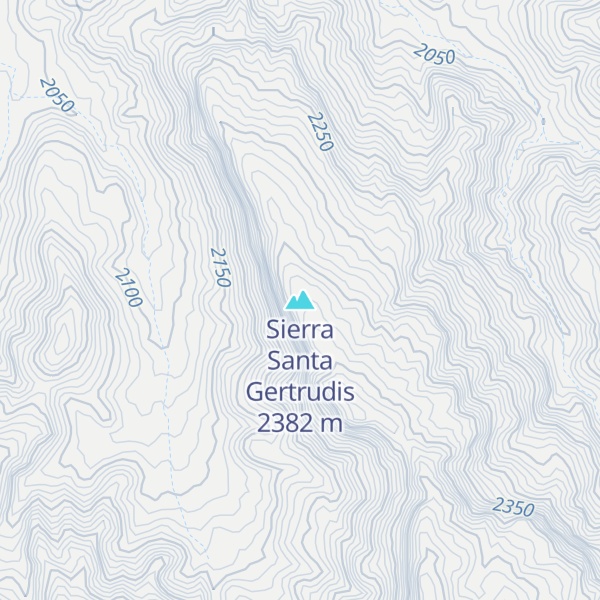 Map of Sierra Santa Gertrudis