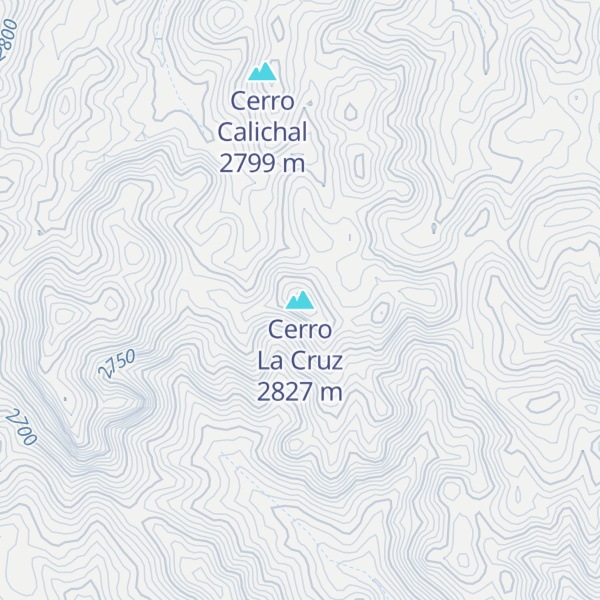 Map of Cerro La Cruz