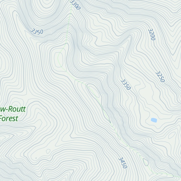 Map of Bearpaws Peaks