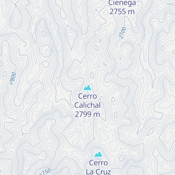 Map of Cerro Calichal