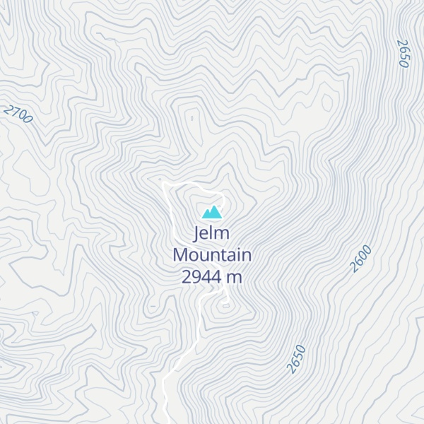 Map of Jelm Mountain