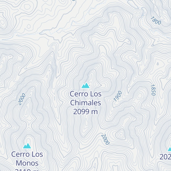 Map of Cerro Los Chimales