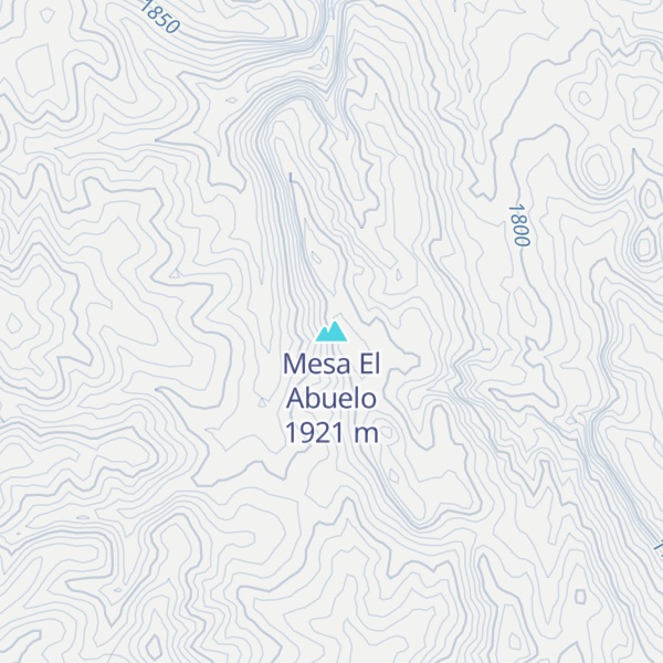Map of Mesa El Abuelo