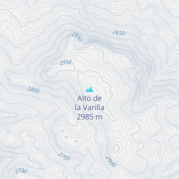 Map of Alto de la Varilla