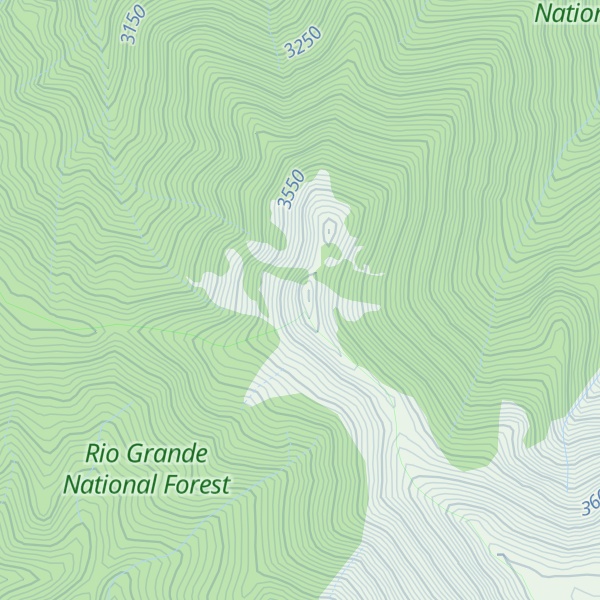 Map of Simmons Peak