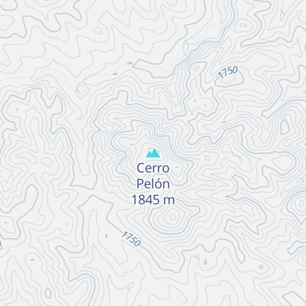 Map of Cerro Pelón