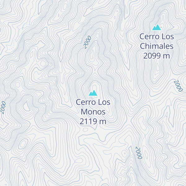 Map of Cerro Los Monos