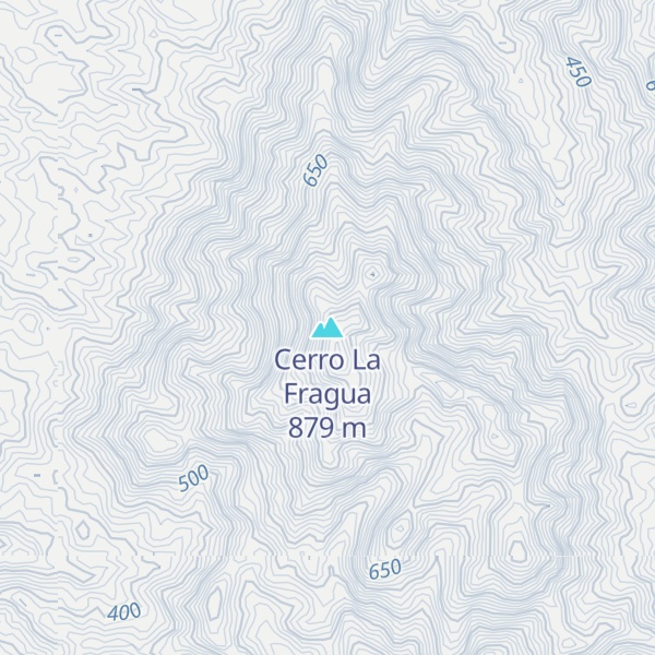Map of Cerro La Fragua