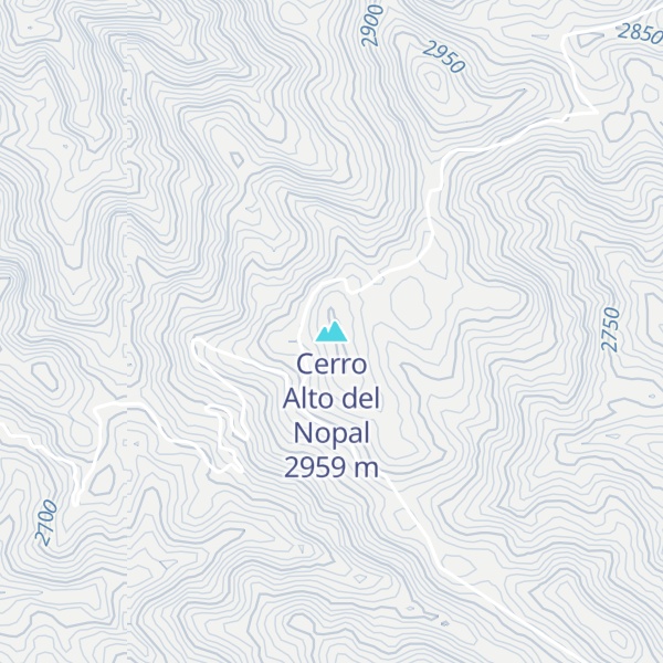 Map of Cerro Alto del Nopal