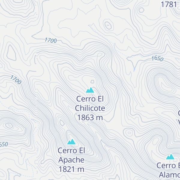 Map of Cerro El Chilicote