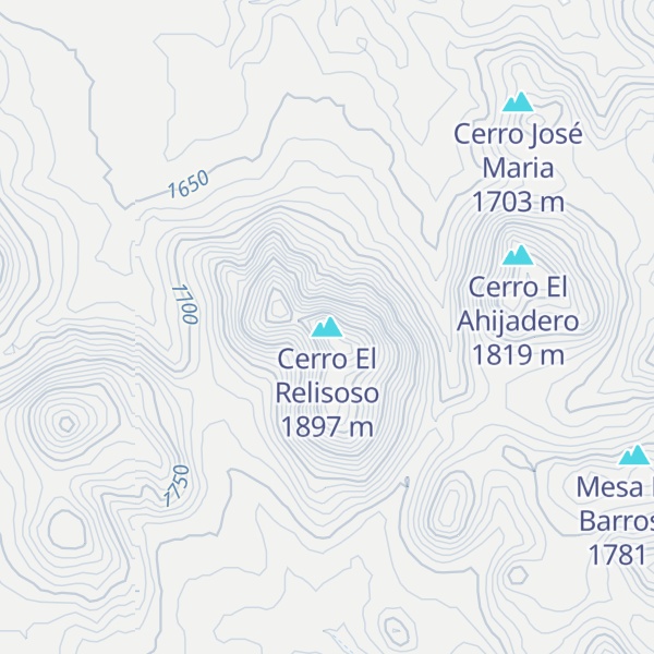 Map of Cerro El Relisoso