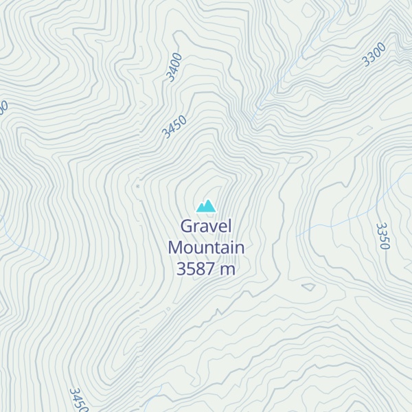 Map of Gravel Mountain