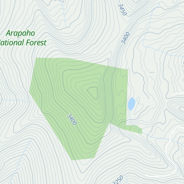 Map of Little Gravel Mountain