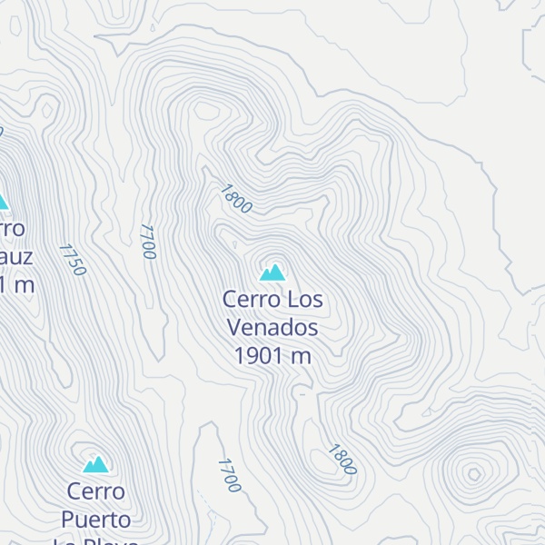 Map of Cerro Los Venados