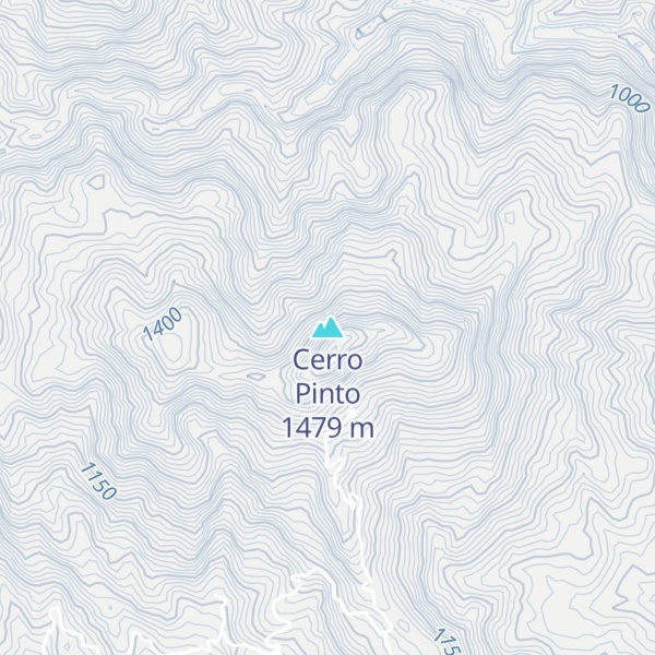 Map of Cerro Pinto