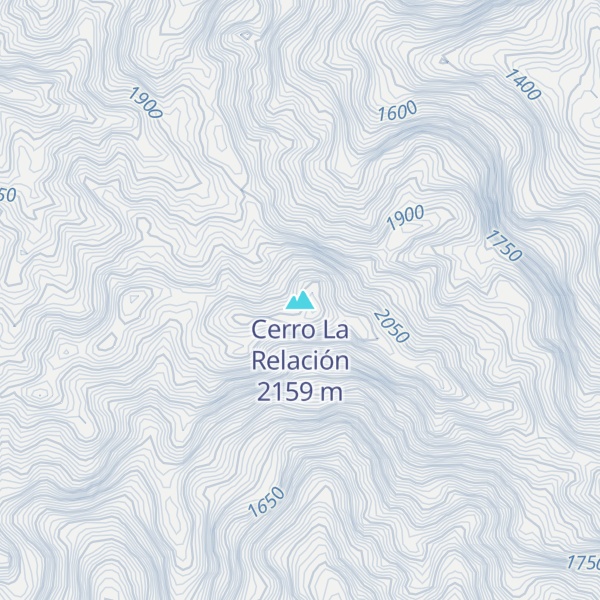 Map of Cerro La Relación