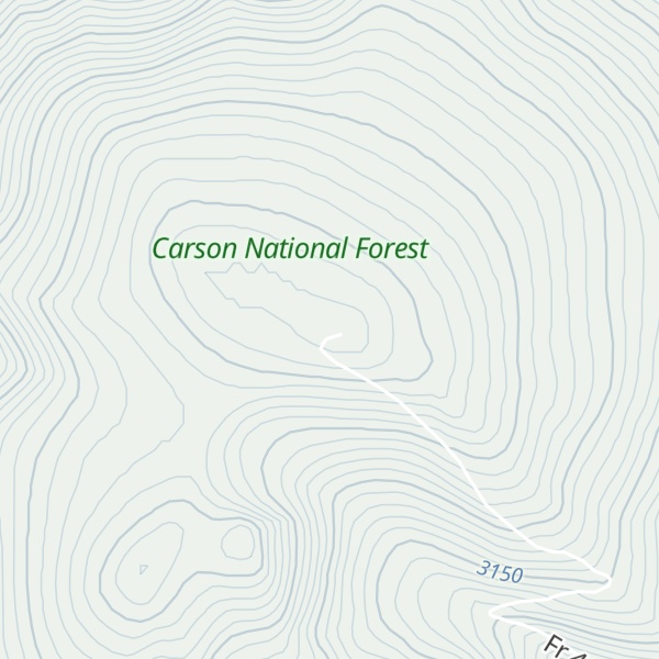 Map of San Antonio Mountain