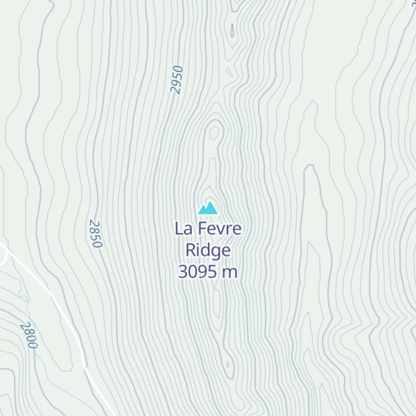 Map of La Fevre Ridge