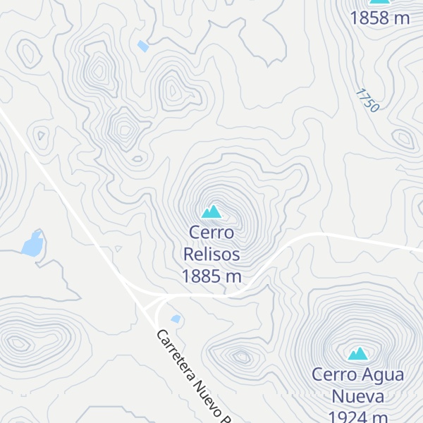 Map of Cerro Relisos