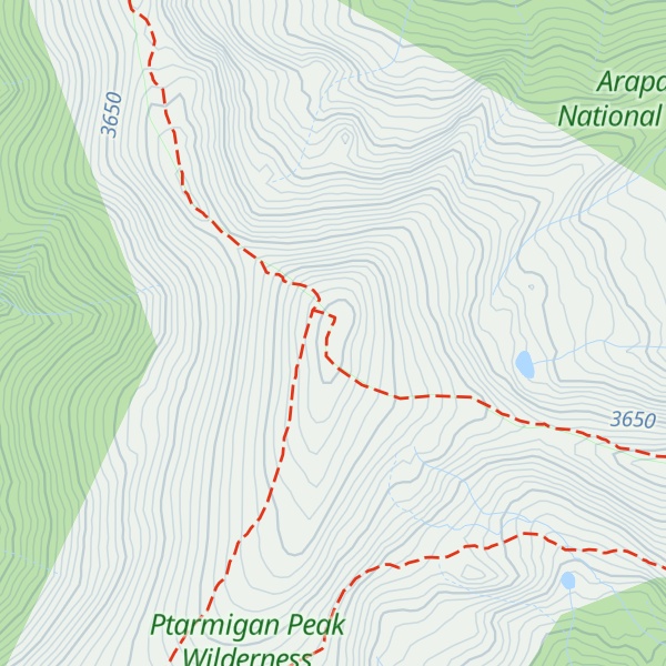 Map of Ptarmigan Peak