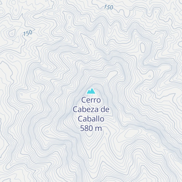 Map of Cerro Cabeza de Caballo