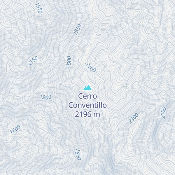 Map of Cerro Conventillo