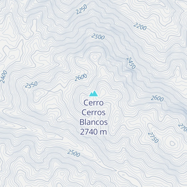Map of Cerro Cerros Blancos