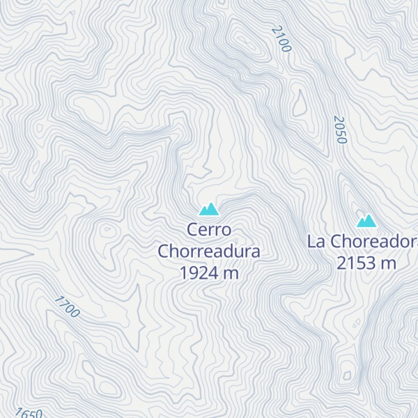 Map of Cerro Chorreadura