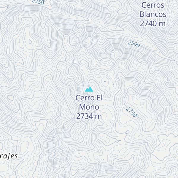 Map of Cerro El Mono